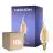 Voordeelpak 10x Noxion Lucent LED E14 Kaars Filament Amber BA35 4.5W 400lm - 822 Zeer Warm Wit | Dimbaar - Vervangt 35W
